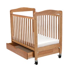 Image for L.A. Baby Crib Storage Drawer with Glides for Wooden Window Crib, 36-1/2 x 22-3/4 x 2-1/2 Inches, Natural from School Specialty