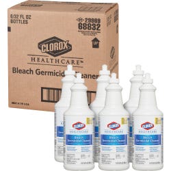 Image for Clorox Healthcare Bleach Germicidal Cleaner, 1 Quart Bottles, Case of 6 from School Specialty
