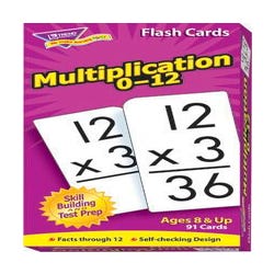 Image for Trend Enterprises Multiplication Math Flash Cards, Set of 91 from School Specialty