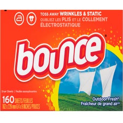 Image for Bounce Fabric Softener Dryer Sheets, Outdoor Fresh Scent, 160 Sheets, Carton of 6 from School Specialty
