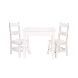 Image for Melissa and Doug Table and Chair Set, 2 Chairs, 23-1/2 x 20 x 20-1/4 Inches, White from School Specialty