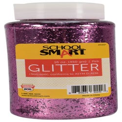 Image for School Smart Craft Glitter, 1 Pound, Pink from School Specialty