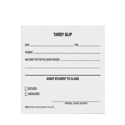 Image for Hammond & Stephens 1032-03-10 Tardy Slip Pad, 3 x 5 Inches, Pack of 10 from School Specialty