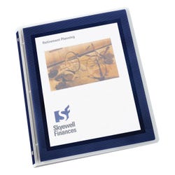 Image for Avery Flexi-View Poly View Binder, 1 Inch, Round Ring, Navy Blue from School Specialty