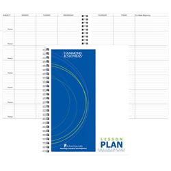 Image for Hammond & Stephens Objective Lesson Plan Book, 8-1/2 x 11 Inches, 7 Subjects, 40 Week, Green/ Blue from School Specialty