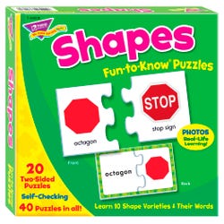Image for Trend Enterprises Shapes Fun-To-Know Puzzles from School Specialty