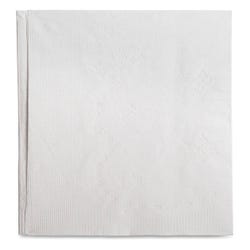 Image for Genuine Joe Embossed Dinner Napkin, 17 L x 15 W in, 2-Ply, White, Case of 3000 from School Specialty