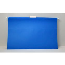 Image for School Smart Hanging File Folders, Legal Size, 1/3 Cut Tabs, Blue, Pack of 25 from School Specialty