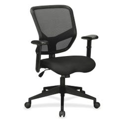 Image for Lorell Executive Mesh Mid-back Chair, 26-1/2 x 28 x 25-3/4 in, Black from School Specialty
