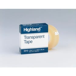 Highland 5910 Transparent Tape, 0.75 x 36 Yards Item Number 040602