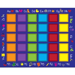 Image for Childcraft Colorful Squares Carpet, 10 Feet 6 Inches x 13 Feet 2 Inches, Rectangle, Primary from School Specialty