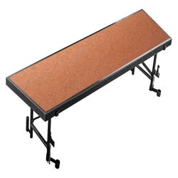 Image for National Public Seating Tapered Standing Choral Riser with Hardboard Surface - 96 x 18 x 16 inches from School Specialty