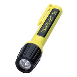 Image for Streamlight ProPolymer Non-Rechargeable LED Light, 5-1/4 in L, Yellow/Black, 120 hr Run time, 3 N Alkaline Battery from School Specialty