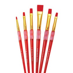 Image for Royal & Langnickel Big Kids Choice Brush Set, Shader Short Handle, Assorted Sizes, Set of 6 from School Specialty