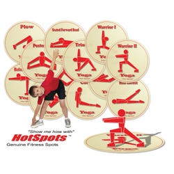 Image for HotSpots Yoga Spots, Set of 12 from School Specialty