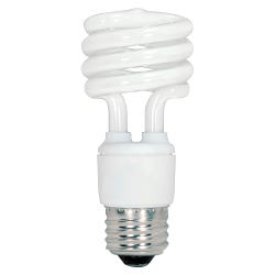 Image for Satco Compact Fluorescent Lamp Bulb, 13 W, 120 V, 900 Lumens, White, Box of 4 from School Specialty