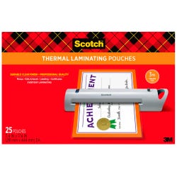 Image for Scotch Thermal Laminating Pouch, 11-1/2 x 17-1/2 Inches, 3 mil Thick, Pack of 25 from School Specialty
