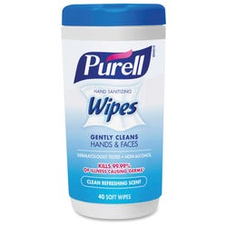 Image for Purell Hand Sanitizing Wipes, Clean Scent, 40 Sheets from School Specialty