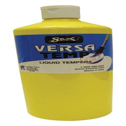 Sax Versatemp Heavy-Bodied Tempera Paint, 1 Quart, Primary Yellow Item Number 1440707