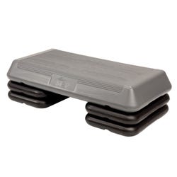 Image for The Original Fitness Step with Support Blocks, Silver/Black from School Specialty
