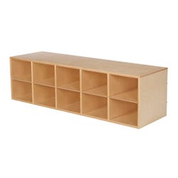 Image for Childcraft Stacker Compartment Storage, 10-Tray Capacity, 46-1/4 x 14-1/4 x 13-3/4 Inches from School Specialty
