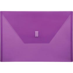 Image for LION Design-R Line Poly Envelopes with Hook and Loop Closure, 13 x 9-3/8 Inches, Purple from School Specialty