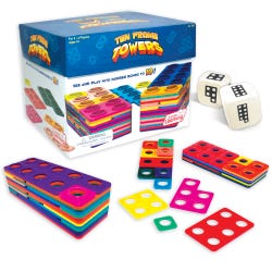 Image for Junior Learning Ten Frame Towers Game from School Specialty