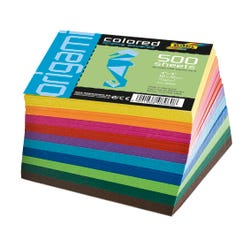 Image for Folia Origami Paper, 4 x 4 Inches, Assorted Colors, 500 Sheets from School Specialty