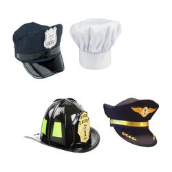 Image for Aeromax Dress-Up Hats and Helmet, Set of 4 from School Specialty