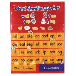 Learning Resources Word Families and Rhyming Center Pocket Chart, Item Number 081536