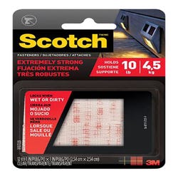 Image for Scotch Super Duty Fasteners, 1 Inch Square, Clear from School Specialty