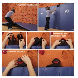 Image for Everlast Cordless Mat-locking System with 2 Inch Mats, 6 x 20 Feet, Red from School Specialty