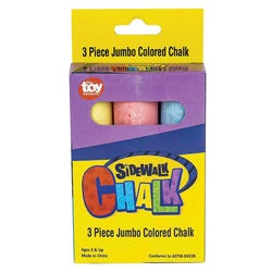 Image for Jumbo Sidewalk Chalk, Pack of 3 from School Specialty