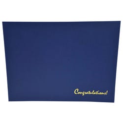 Achieve It! Blank Award Covers, Linen, Blue, Pack of 25, Item Number 2105062