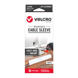 Velcro Mountable Cut-To-Length Cable Sleeves, 36 Inches, White Item Number, 2096516