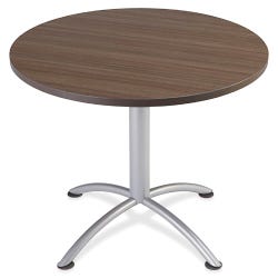 Image for Iceberg iLand Round Hospitality Table, 36 Inches Round x 29 Inches H, Teak from School Specialty