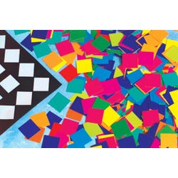 School Smart Spectrum Paper Mosaic Squares, 3/4 Inches, Pack of 4000 085733