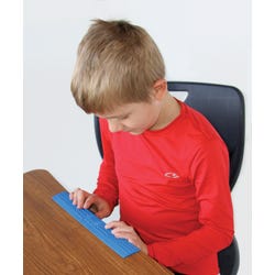 Image for Sensory University Desk Buddy Multi-Textured Chewable Ruler, Assorted Colors from School Specialty