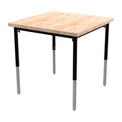Classroom Select Vigor Utility Table, Butcher Block Top 4000059