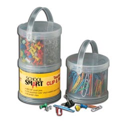 Image for School Smart Vinyl Coated Teachers Clip and Pin Tubs, Set of 3 from School Specialty