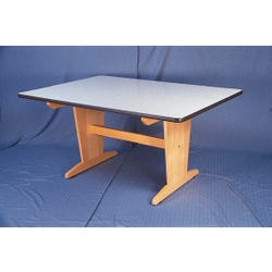 Image for Diversified Woodcrafts Art & Planning Table, With Book Compartment, 60 x 42 x 30 Inches, Maple from School Specialty