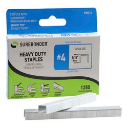 Image for Surebonder Number 4 Heavy Duty 5/16 Inch Narrow Crown Staples, Pack of 1250 from School Specialty