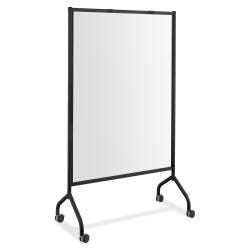 Image for Safco Impromptu Magnetic Collaboration Screen with Full Magnetic Whiteboard Panel, 42 X 21-1/2 X 72 in, Steel Black Frame from School Specialty