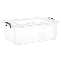 Image for Superio Brand Plastic Storage Container, 22 Quart, Clear from School Specialty