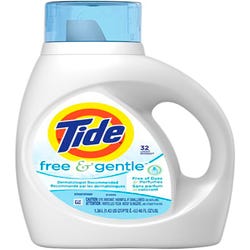 Image for Tide Free & Gentle Detergent, 46 Fluid Ounces, Case of 6 from School Specialty