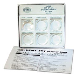 Image for United Scientific Demonstration Lenses, Acrylic, 50 mm Diameter, Set of 6 from School Specialty