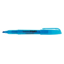 School Smart Pen Style Highlighters, Chisel Tip, Blue, Pack of 12 Item Number 1298547