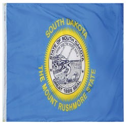 Image for Annin Nylon South Dakota Heavy Weight Outdoor State Flag, 4 X 6 ft from School Specialty