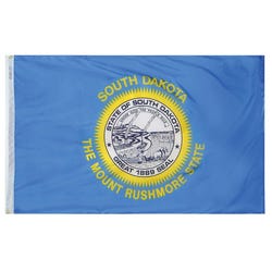 Annin Nylon South Dakota Heavy Weight Outdoor State Flag, 4 X 6 ft, Item Number 017370