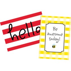 Image for Barker Creek Hello! You're Awesome Posters, 13-3/8 x 19 Inches, Set of 2 from School Specialty
